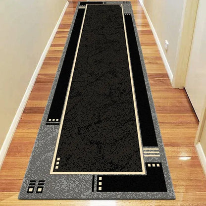 Ruby Black Hallway Runner Saray Rugs