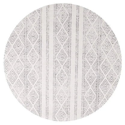 Sahra 450 Grey Round Rugs Unitex