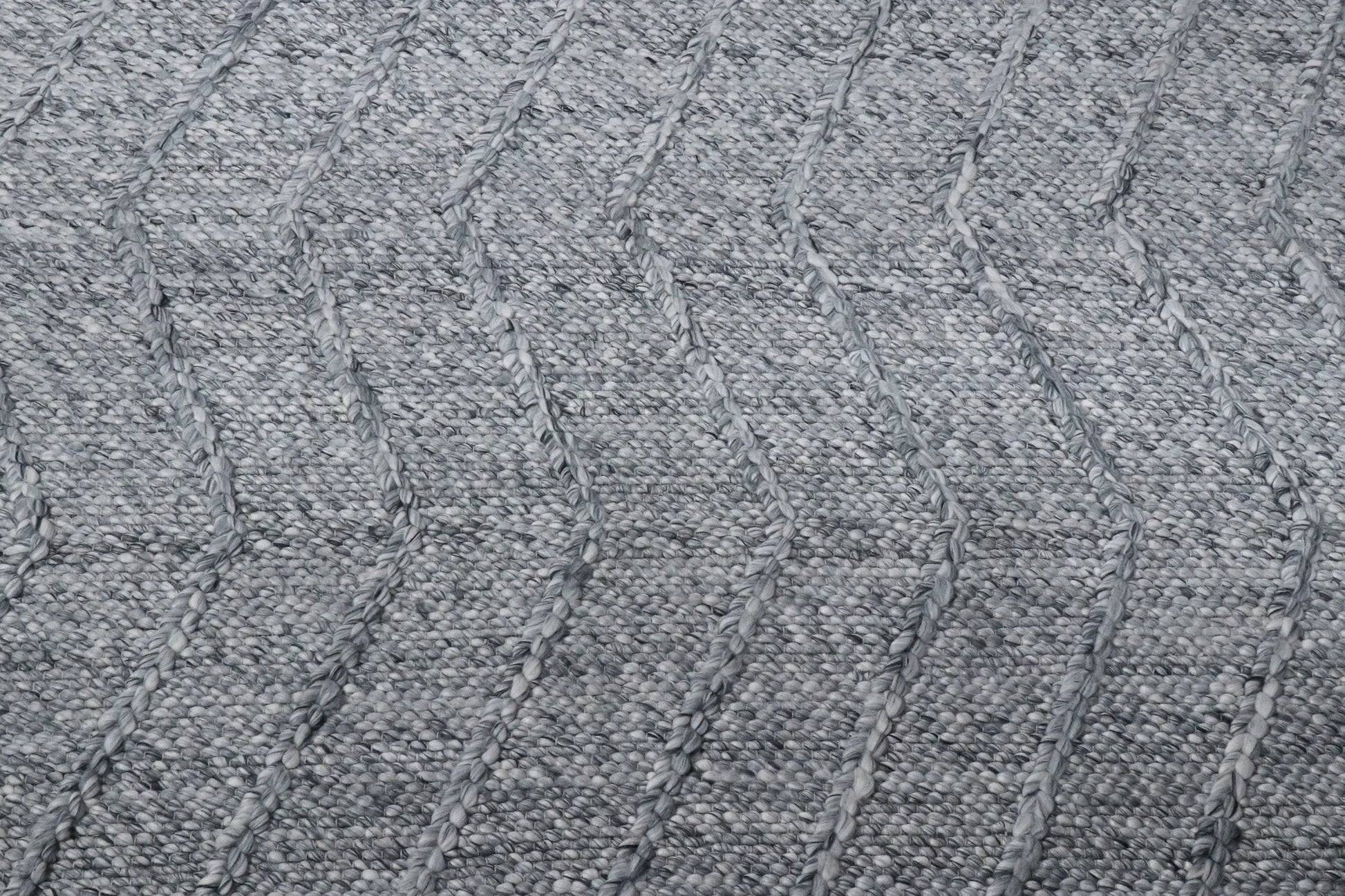 Waves Spotted Grey Wool Rug The Rug Co