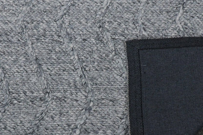 Waves Spotted Grey Wool Rug The Rug Co