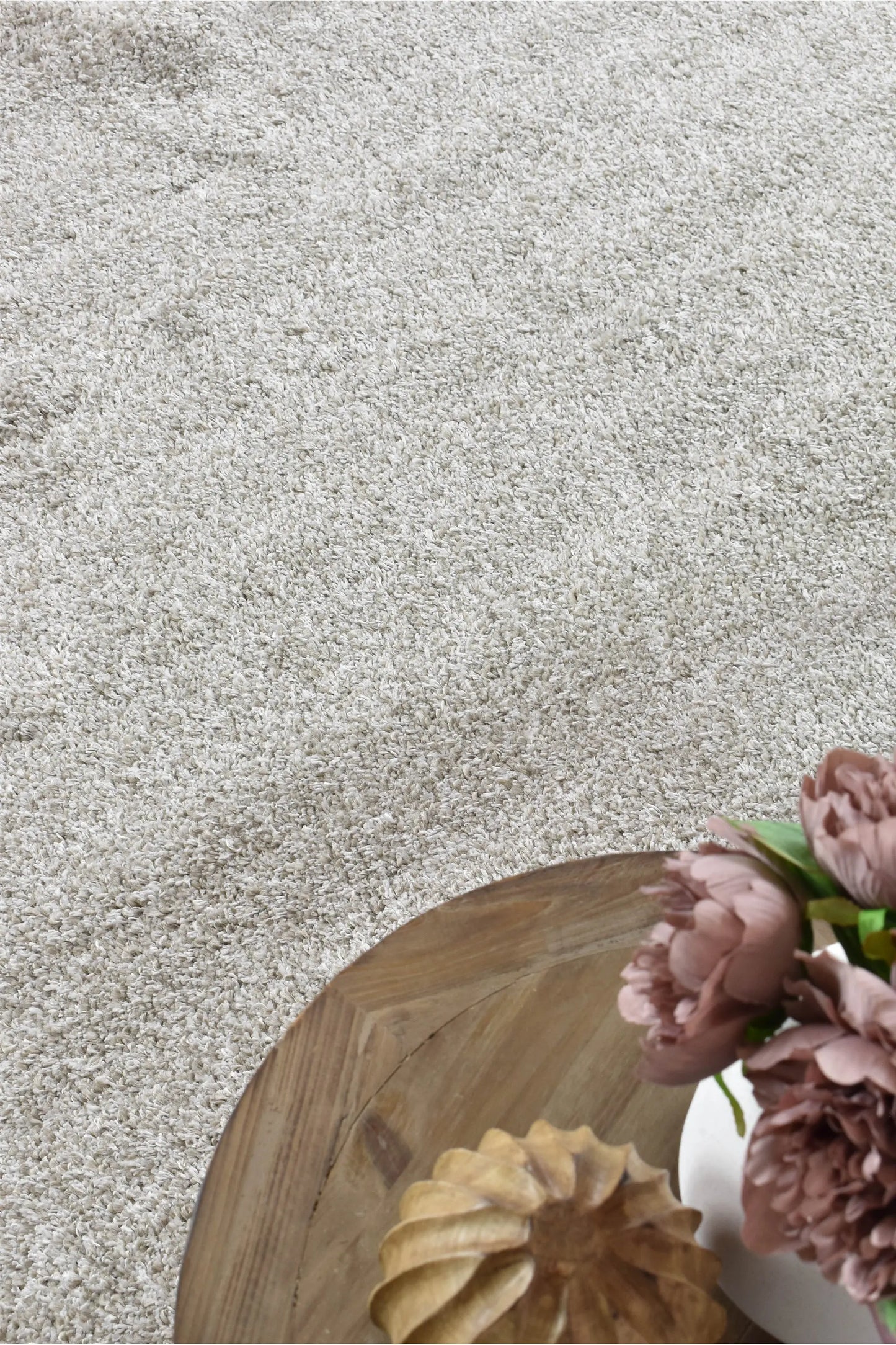 Willow 71441 700 Taupe Shaggy Rug Austex