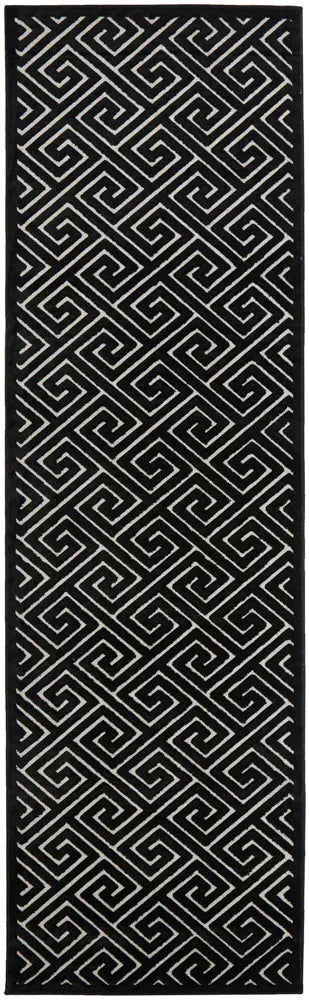 Yakamoz Alice Black & Gold Runner Rug RUG CULTURE