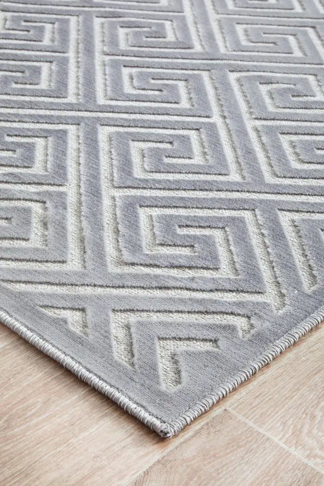 Yakamoz Alice Silver Runner Rug RUG CULTURE