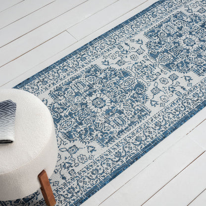 Patio 455 Denim Runner Saray Rugs