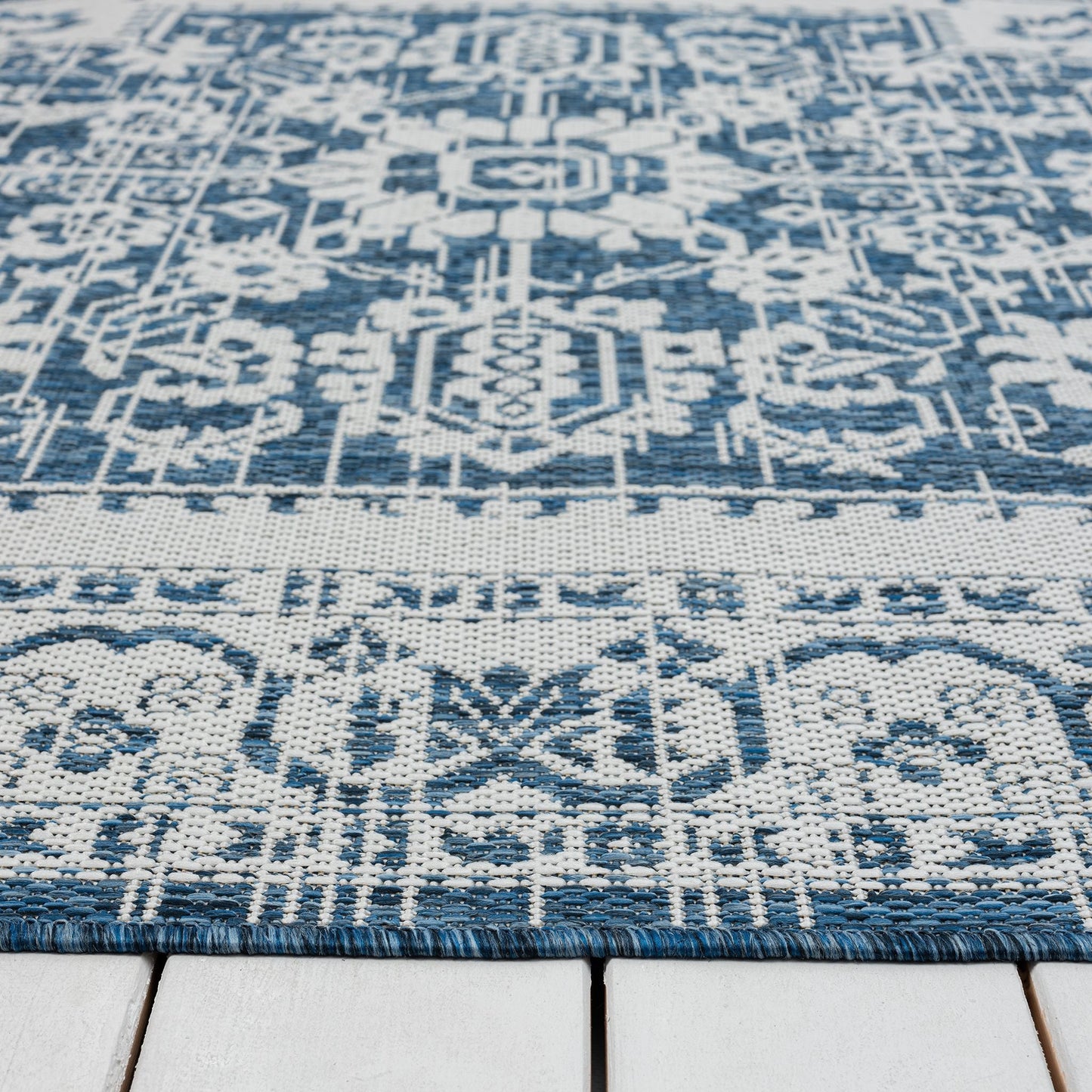 Patio 455 Denim Runner Saray Rugs