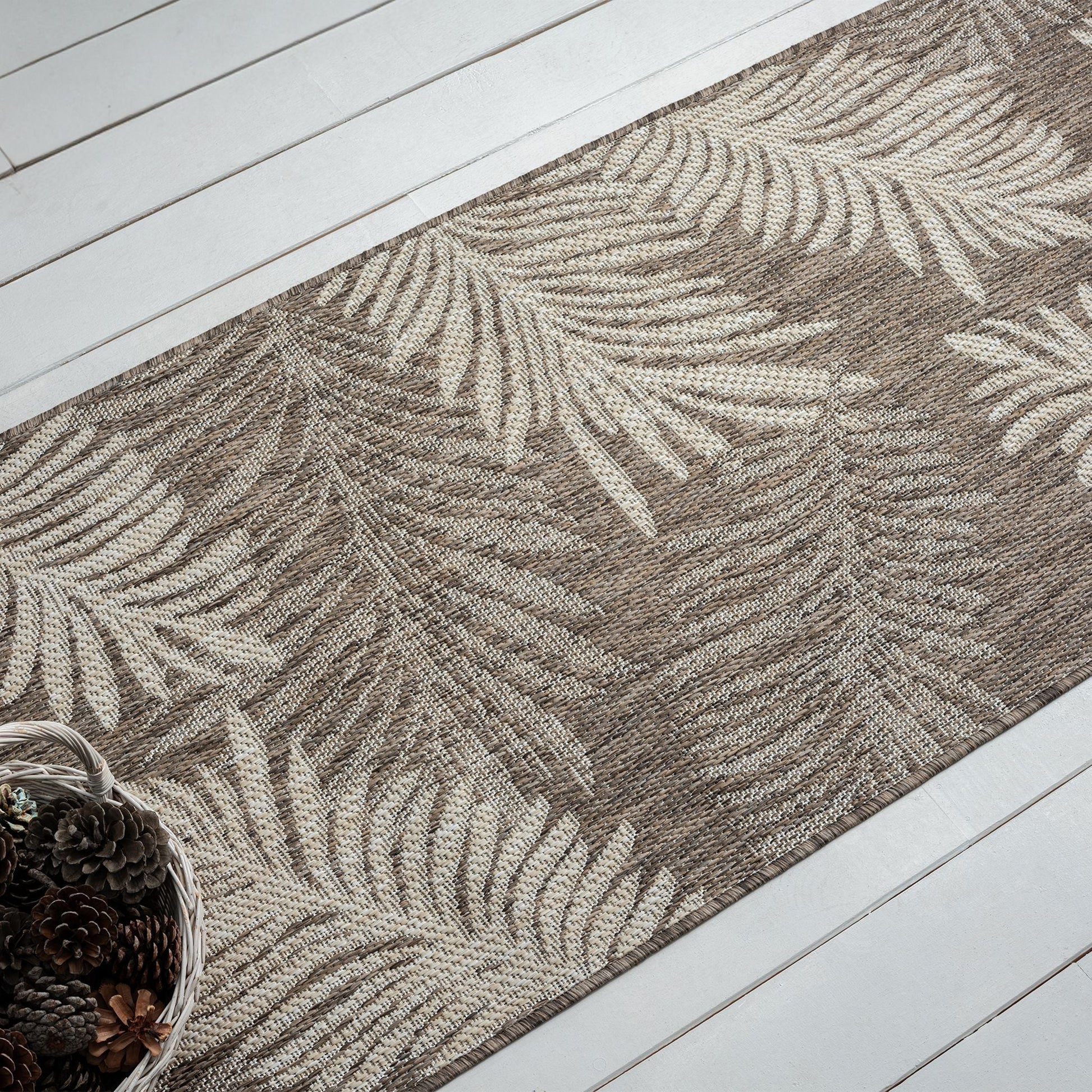 Patio 456 Taupe Runner Saray Rugs