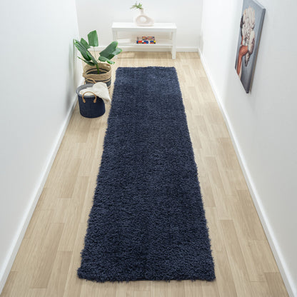 Fleecy 396 Navy Runner Saray Rugs