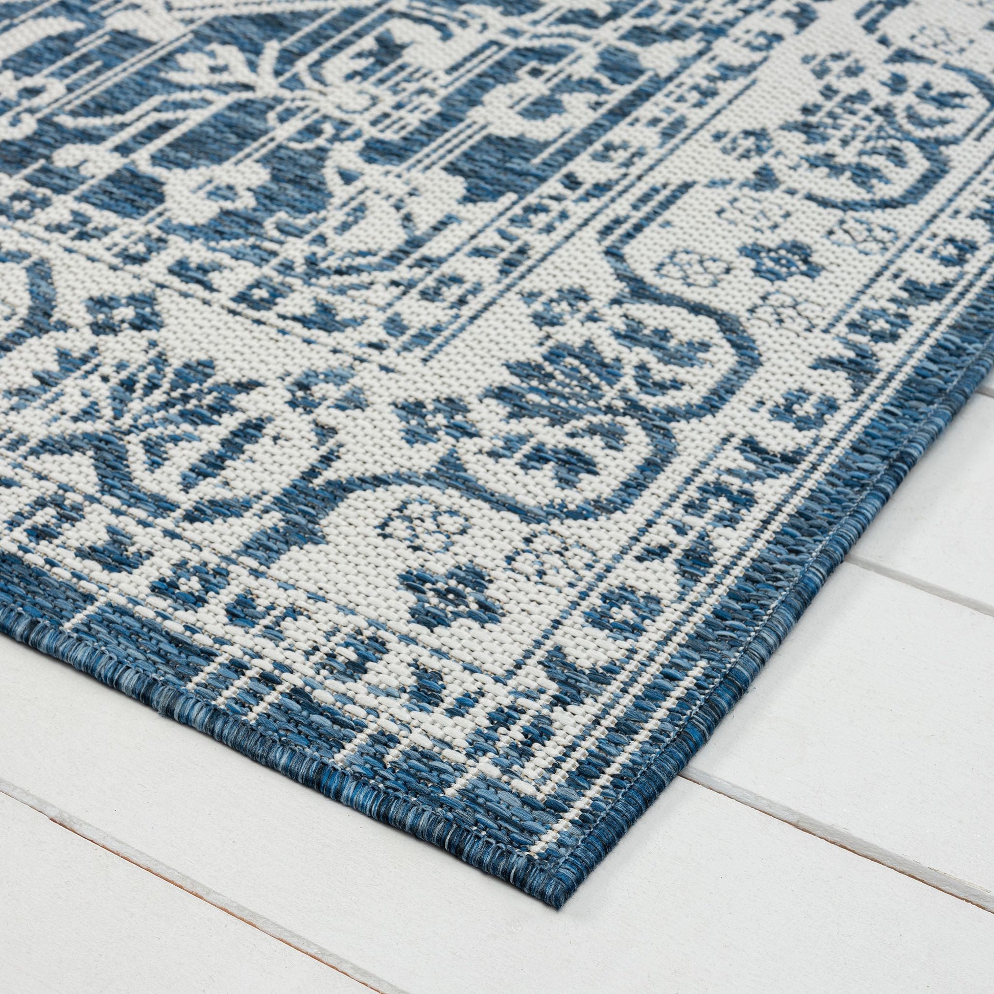 Patio 455 Denim Runner Saray Rugs