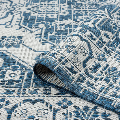 Patio 455 Denim Runner Saray Rugs