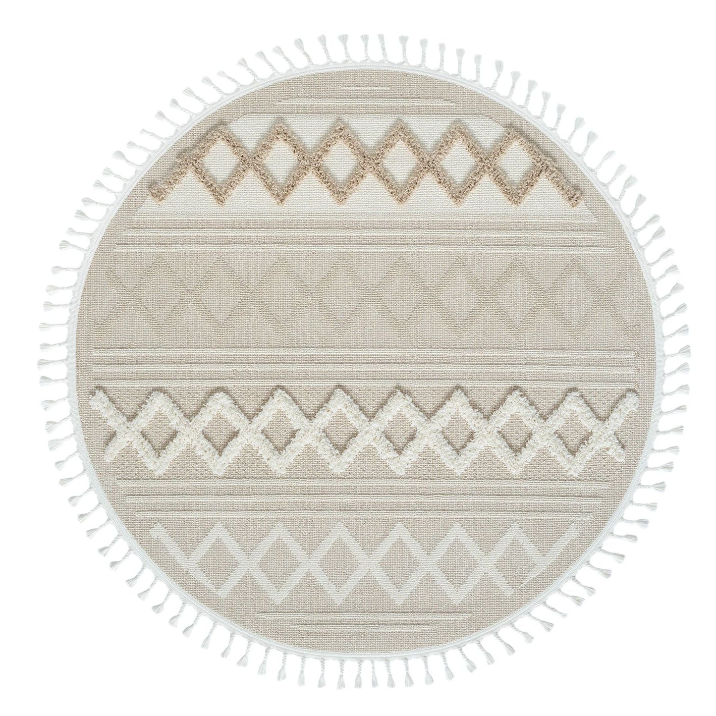 Cottage 542 Fawn Round Saray Rugs