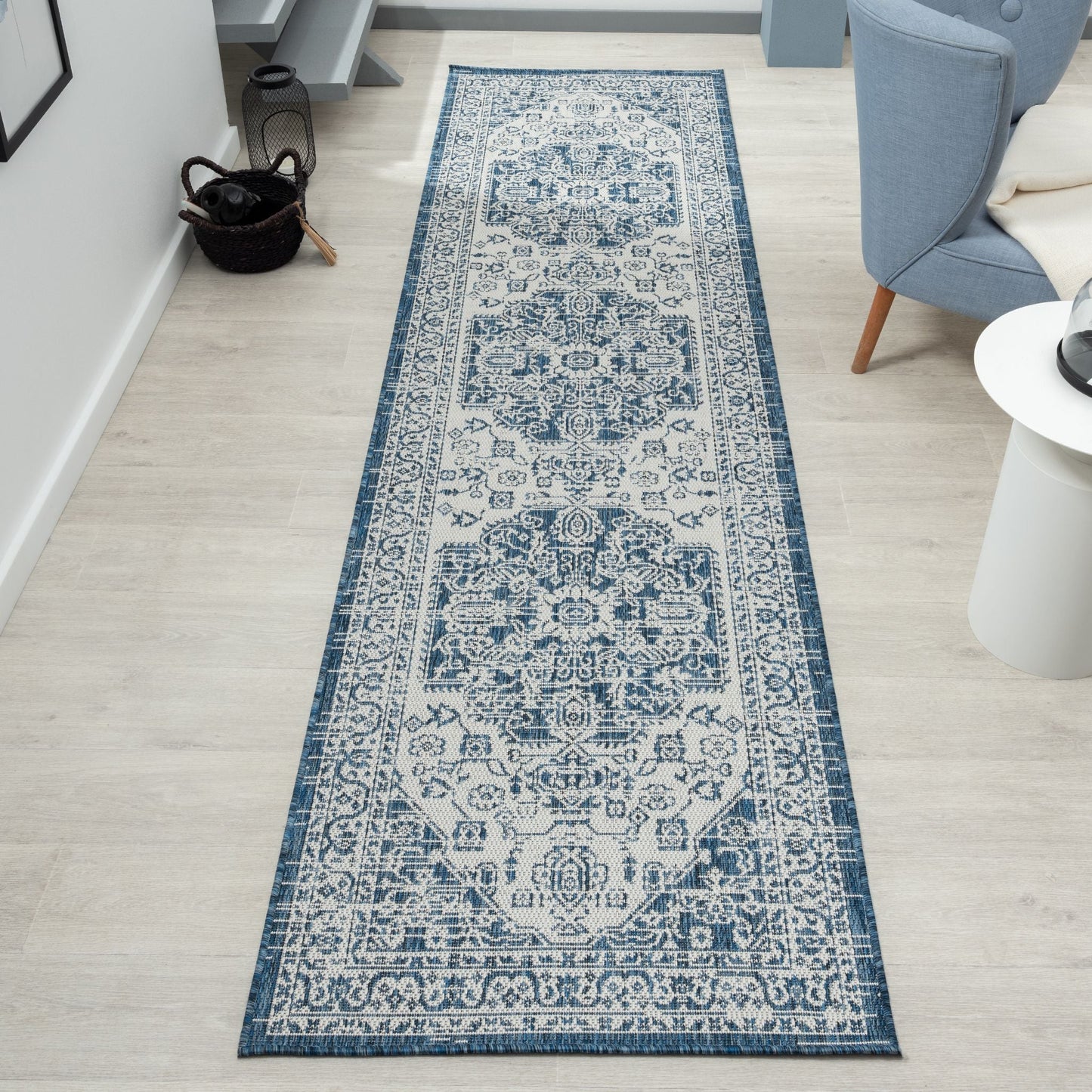 Patio 455 Denim Runner Saray Rugs